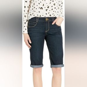 NWT Democracy Women's Ab-Solution Cuffed Denim Bermuda Short 6P